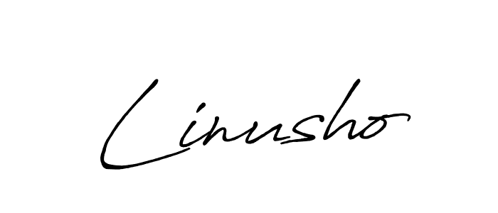 Design your own signature with our free online signature maker. With this signature software, you can create a handwritten (Antro_Vectra_Bolder) signature for name Linusho. Linusho signature style 7 images and pictures png