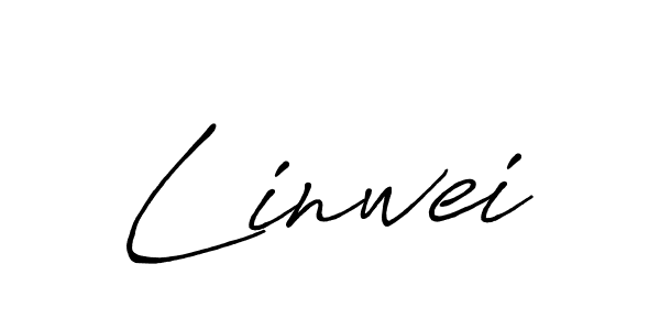 Also we have Linwei name is the best signature style. Create professional handwritten signature collection using Antro_Vectra_Bolder autograph style. Linwei signature style 7 images and pictures png