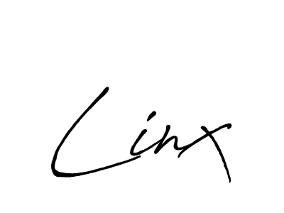 Make a beautiful signature design for name Linx. With this signature (Antro_Vectra_Bolder) style, you can create a handwritten signature for free. Linx signature style 7 images and pictures png