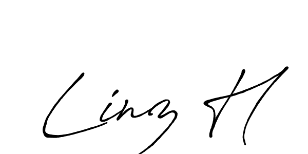 Also You can easily find your signature by using the search form. We will create Linz H name handwritten signature images for you free of cost using Antro_Vectra_Bolder sign style. Linz H signature style 7 images and pictures png