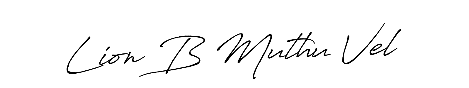 Also You can easily find your signature by using the search form. We will create Lion B Muthu Vel name handwritten signature images for you free of cost using Antro_Vectra_Bolder sign style. Lion B Muthu Vel signature style 7 images and pictures png