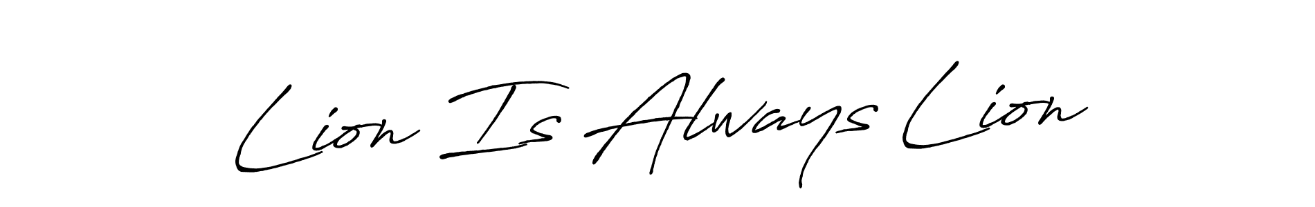 How to Draw Lion Is Always Lion signature style? Antro_Vectra_Bolder is a latest design signature styles for name Lion Is Always Lion. Lion Is Always Lion signature style 7 images and pictures png
