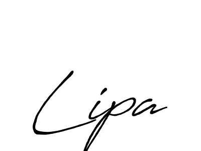 Also we have Lipa name is the best signature style. Create professional handwritten signature collection using Antro_Vectra_Bolder autograph style. Lipa signature style 7 images and pictures png