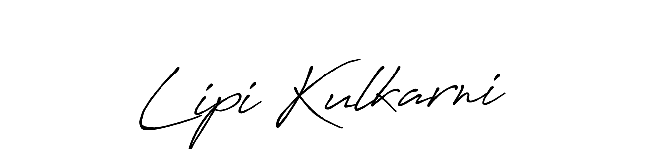 Antro_Vectra_Bolder is a professional signature style that is perfect for those who want to add a touch of class to their signature. It is also a great choice for those who want to make their signature more unique. Get Lipi Kulkarni name to fancy signature for free. Lipi Kulkarni signature style 7 images and pictures png