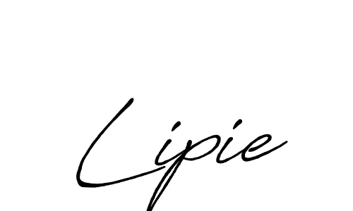 Use a signature maker to create a handwritten signature online. With this signature software, you can design (Antro_Vectra_Bolder) your own signature for name Lipie. Lipie signature style 7 images and pictures png