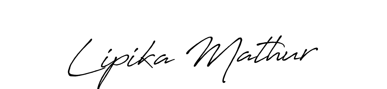 Also You can easily find your signature by using the search form. We will create Lipika Mathur name handwritten signature images for you free of cost using Antro_Vectra_Bolder sign style. Lipika Mathur signature style 7 images and pictures png