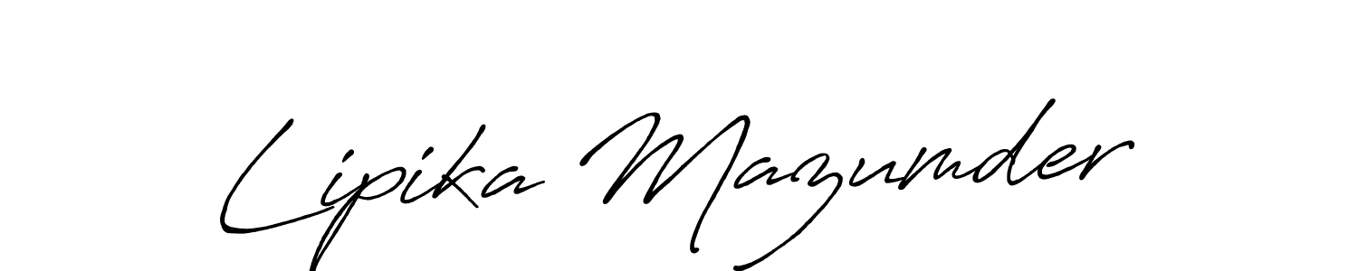 Lipika Mazumder stylish signature style. Best Handwritten Sign (Antro_Vectra_Bolder) for my name. Handwritten Signature Collection Ideas for my name Lipika Mazumder. Lipika Mazumder signature style 7 images and pictures png