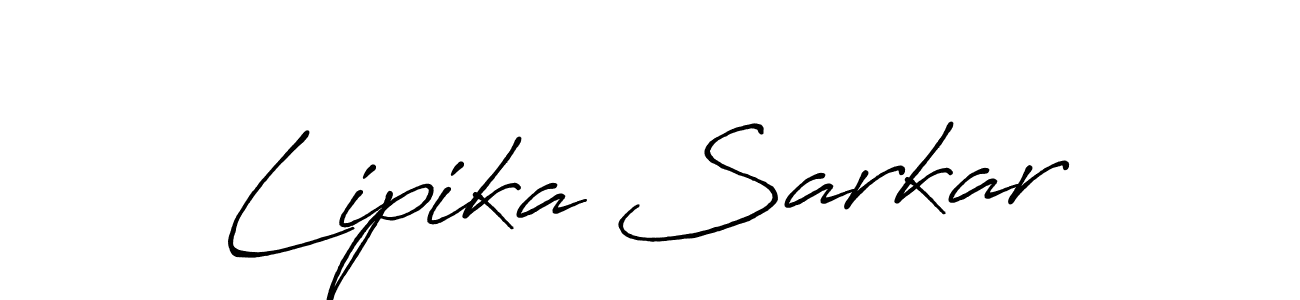 Design your own signature with our free online signature maker. With this signature software, you can create a handwritten (Antro_Vectra_Bolder) signature for name Lipika Sarkar. Lipika Sarkar signature style 7 images and pictures png