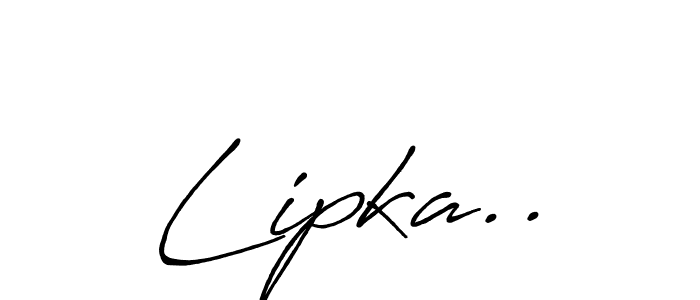 How to Draw Lipka.. signature style? Antro_Vectra_Bolder is a latest design signature styles for name Lipka... Lipka.. signature style 7 images and pictures png