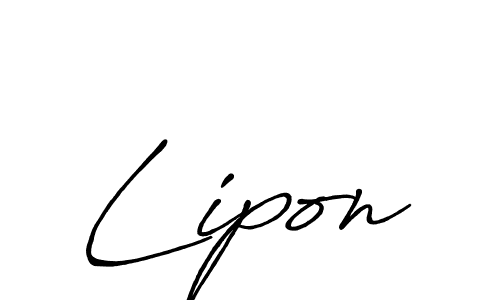 How to make Lipon name signature. Use Antro_Vectra_Bolder style for creating short signs online. This is the latest handwritten sign. Lipon signature style 7 images and pictures png
