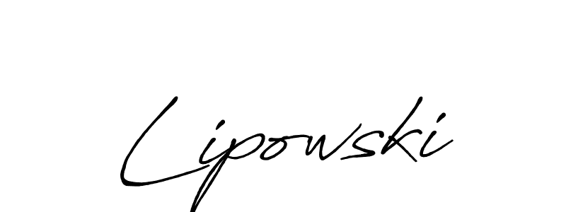 How to make Lipowski signature? Antro_Vectra_Bolder is a professional autograph style. Create handwritten signature for Lipowski name. Lipowski signature style 7 images and pictures png