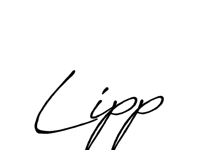 Create a beautiful signature design for name Lipp. With this signature (Antro_Vectra_Bolder) fonts, you can make a handwritten signature for free. Lipp signature style 7 images and pictures png