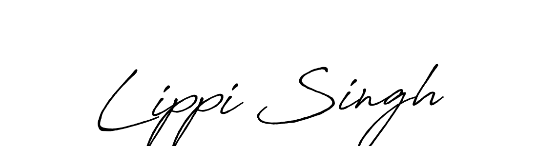 Lippi Singh stylish signature style. Best Handwritten Sign (Antro_Vectra_Bolder) for my name. Handwritten Signature Collection Ideas for my name Lippi Singh. Lippi Singh signature style 7 images and pictures png