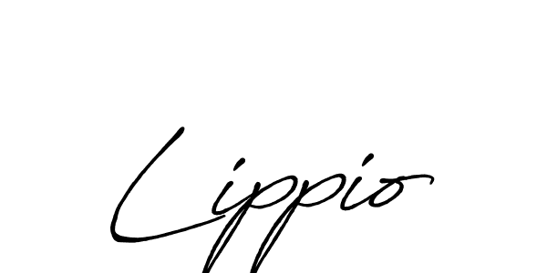 How to Draw Lippio signature style? Antro_Vectra_Bolder is a latest design signature styles for name Lippio. Lippio signature style 7 images and pictures png