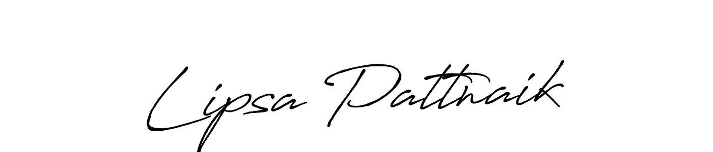 Create a beautiful signature design for name Lipsa Pattnaik. With this signature (Antro_Vectra_Bolder) fonts, you can make a handwritten signature for free. Lipsa Pattnaik signature style 7 images and pictures png