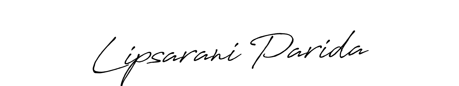 The best way (Antro_Vectra_Bolder) to make a short signature is to pick only two or three words in your name. The name Lipsarani Parida include a total of six letters. For converting this name. Lipsarani Parida signature style 7 images and pictures png