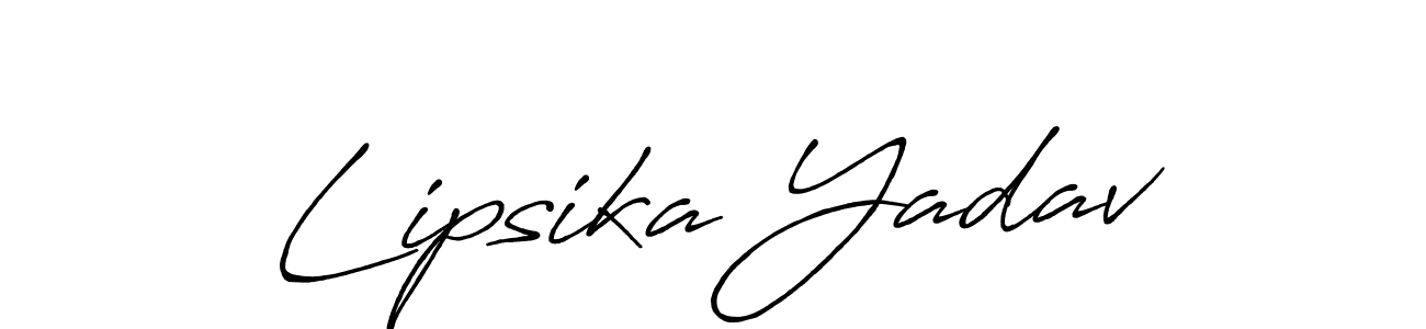 This is the best signature style for the Lipsika Yadav name. Also you like these signature font (Antro_Vectra_Bolder). Mix name signature. Lipsika Yadav signature style 7 images and pictures png