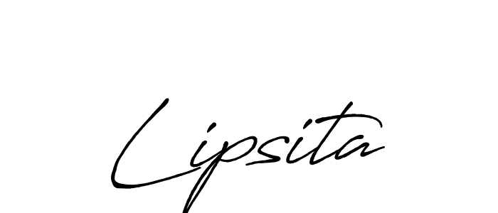 Lipsita stylish signature style. Best Handwritten Sign (Antro_Vectra_Bolder) for my name. Handwritten Signature Collection Ideas for my name Lipsita. Lipsita signature style 7 images and pictures png