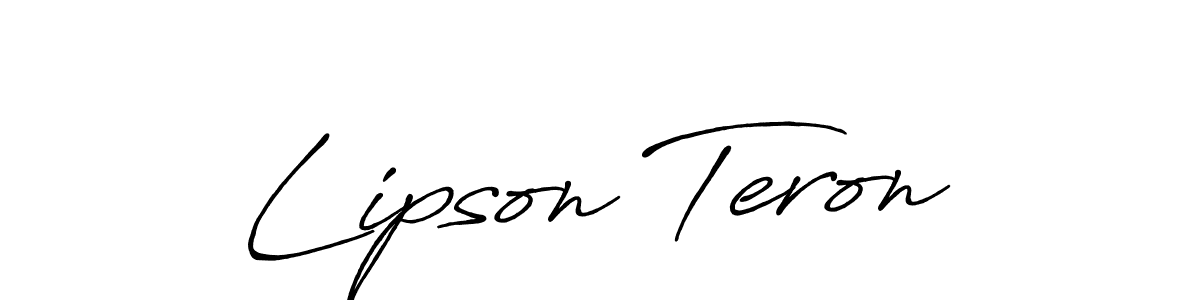 How to make Lipson Teron signature? Antro_Vectra_Bolder is a professional autograph style. Create handwritten signature for Lipson Teron name. Lipson Teron signature style 7 images and pictures png