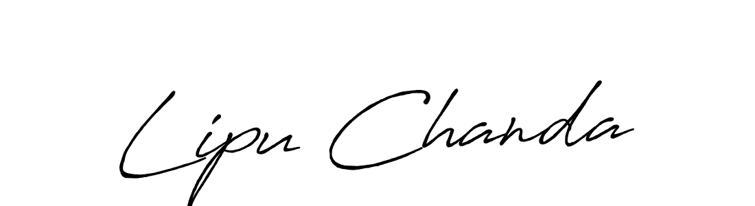 Use a signature maker to create a handwritten signature online. With this signature software, you can design (Antro_Vectra_Bolder) your own signature for name Lipu Chanda. Lipu Chanda signature style 7 images and pictures png