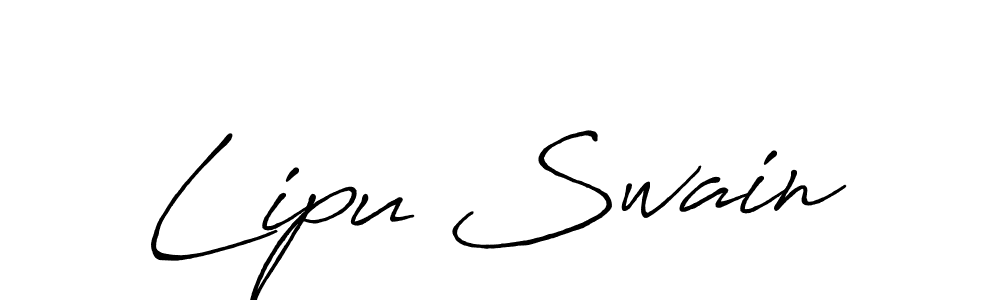 Make a beautiful signature design for name Lipu Swain. With this signature (Antro_Vectra_Bolder) style, you can create a handwritten signature for free. Lipu Swain signature style 7 images and pictures png