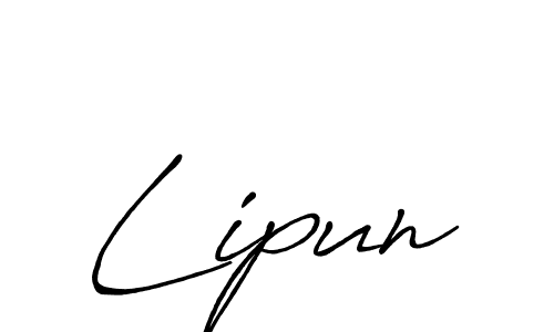 Design your own signature with our free online signature maker. With this signature software, you can create a handwritten (Antro_Vectra_Bolder) signature for name Lipun. Lipun signature style 7 images and pictures png