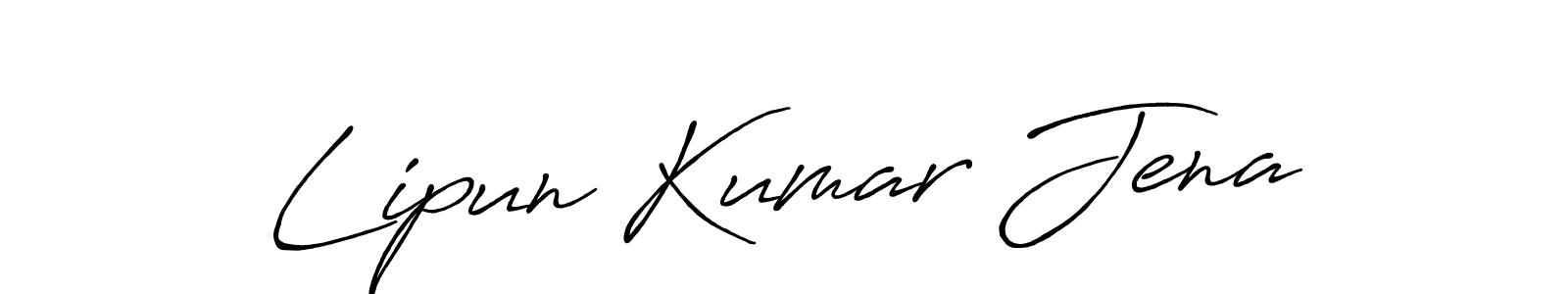 Lipun Kumar Jena stylish signature style. Best Handwritten Sign (Antro_Vectra_Bolder) for my name. Handwritten Signature Collection Ideas for my name Lipun Kumar Jena. Lipun Kumar Jena signature style 7 images and pictures png