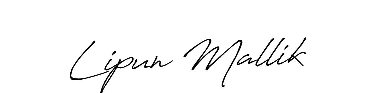 It looks lik you need a new signature style for name Lipun Mallik. Design unique handwritten (Antro_Vectra_Bolder) signature with our free signature maker in just a few clicks. Lipun Mallik signature style 7 images and pictures png