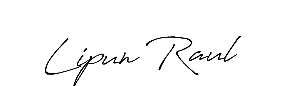 Design your own signature with our free online signature maker. With this signature software, you can create a handwritten (Antro_Vectra_Bolder) signature for name Lipun Raul. Lipun Raul signature style 7 images and pictures png
