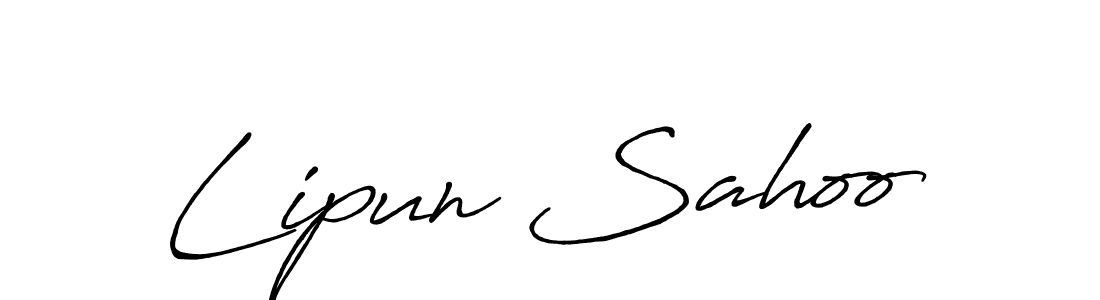 Use a signature maker to create a handwritten signature online. With this signature software, you can design (Antro_Vectra_Bolder) your own signature for name Lipun Sahoo. Lipun Sahoo signature style 7 images and pictures png