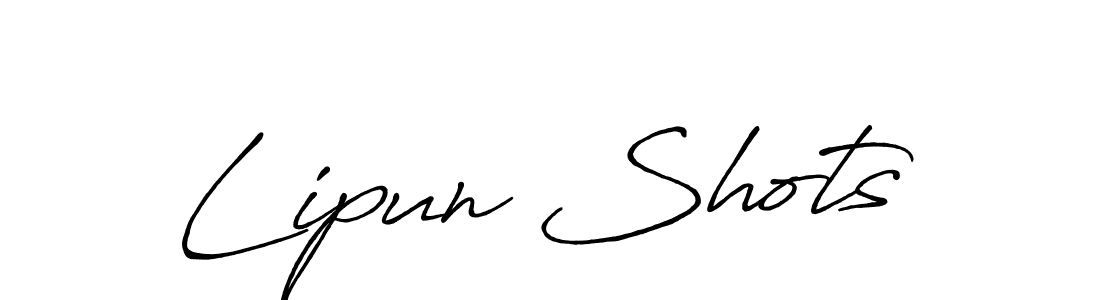 Lipun Shots stylish signature style. Best Handwritten Sign (Antro_Vectra_Bolder) for my name. Handwritten Signature Collection Ideas for my name Lipun Shots. Lipun Shots signature style 7 images and pictures png