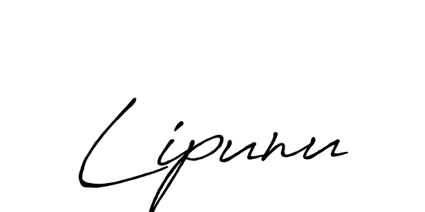 Make a beautiful signature design for name Lipunu. With this signature (Antro_Vectra_Bolder) style, you can create a handwritten signature for free. Lipunu signature style 7 images and pictures png