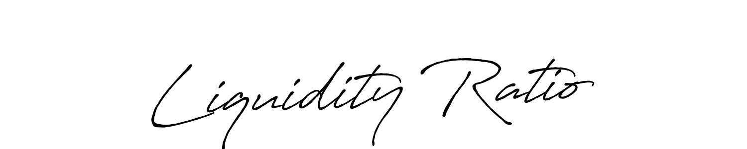 Design your own signature with our free online signature maker. With this signature software, you can create a handwritten (Antro_Vectra_Bolder) signature for name Liquidity Ratio. Liquidity Ratio signature style 7 images and pictures png