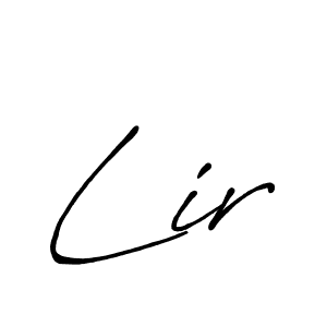 How to make Lir name signature. Use Antro_Vectra_Bolder style for creating short signs online. This is the latest handwritten sign. Lir signature style 7 images and pictures png