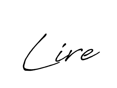 Use a signature maker to create a handwritten signature online. With this signature software, you can design (Antro_Vectra_Bolder) your own signature for name Lire. Lire signature style 7 images and pictures png