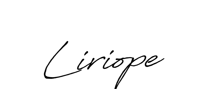 Similarly Antro_Vectra_Bolder is the best handwritten signature design. Signature creator online .You can use it as an online autograph creator for name Liriope. Liriope signature style 7 images and pictures png