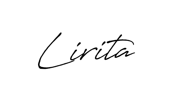 Lirita stylish signature style. Best Handwritten Sign (Antro_Vectra_Bolder) for my name. Handwritten Signature Collection Ideas for my name Lirita. Lirita signature style 7 images and pictures png