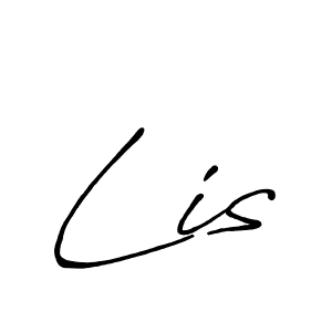 How to make Lis signature? Antro_Vectra_Bolder is a professional autograph style. Create handwritten signature for Lis name. Lis signature style 7 images and pictures png