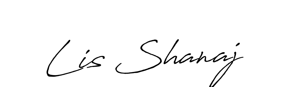 Use a signature maker to create a handwritten signature online. With this signature software, you can design (Antro_Vectra_Bolder) your own signature for name Lis Shanaj. Lis Shanaj signature style 7 images and pictures png