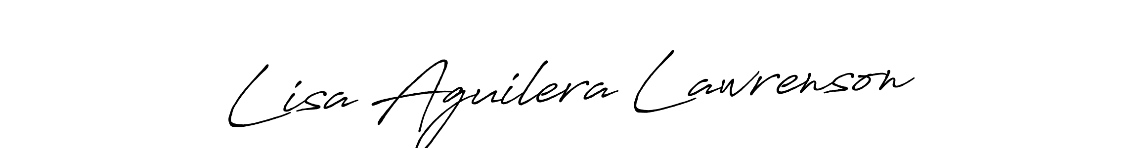 Design your own signature with our free online signature maker. With this signature software, you can create a handwritten (Antro_Vectra_Bolder) signature for name Lisa Aguilera Lawrenson. Lisa Aguilera Lawrenson signature style 7 images and pictures png