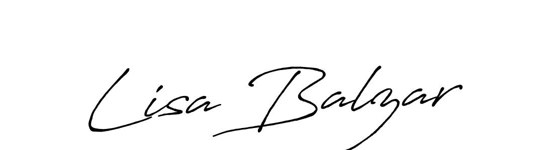 Design your own signature with our free online signature maker. With this signature software, you can create a handwritten (Antro_Vectra_Bolder) signature for name Lisa Balzar. Lisa Balzar signature style 7 images and pictures png