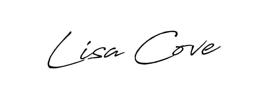 Use a signature maker to create a handwritten signature online. With this signature software, you can design (Antro_Vectra_Bolder) your own signature for name Lisa Cove. Lisa Cove signature style 7 images and pictures png