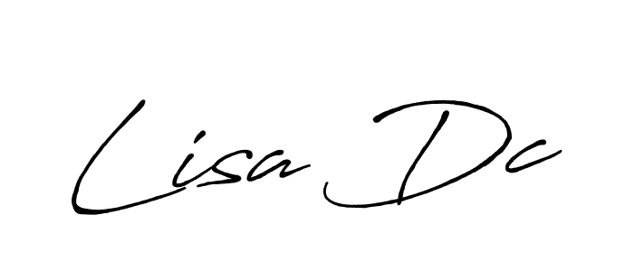 How to make Lisa Dc signature? Antro_Vectra_Bolder is a professional autograph style. Create handwritten signature for Lisa Dc name. Lisa Dc signature style 7 images and pictures png