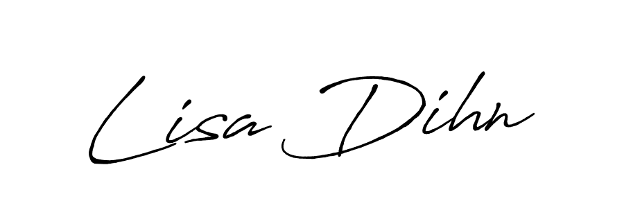 Lisa Dihn stylish signature style. Best Handwritten Sign (Antro_Vectra_Bolder) for my name. Handwritten Signature Collection Ideas for my name Lisa Dihn. Lisa Dihn signature style 7 images and pictures png