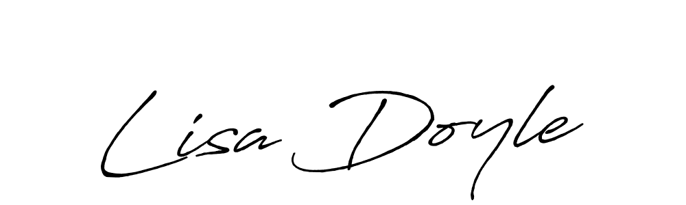 Also You can easily find your signature by using the search form. We will create Lisa Doyle name handwritten signature images for you free of cost using Antro_Vectra_Bolder sign style. Lisa Doyle signature style 7 images and pictures png