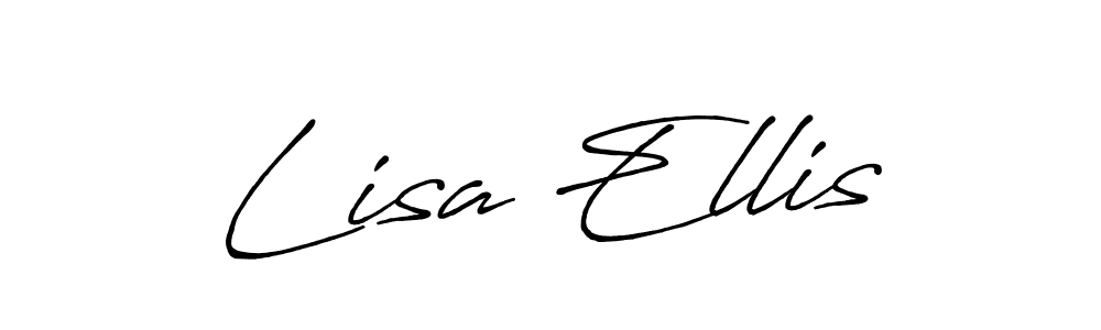 Lisa Ellis stylish signature style. Best Handwritten Sign (Antro_Vectra_Bolder) for my name. Handwritten Signature Collection Ideas for my name Lisa Ellis. Lisa Ellis signature style 7 images and pictures png