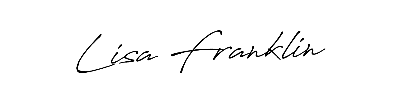 Create a beautiful signature design for name Lisa Franklin. With this signature (Antro_Vectra_Bolder) fonts, you can make a handwritten signature for free. Lisa Franklin signature style 7 images and pictures png