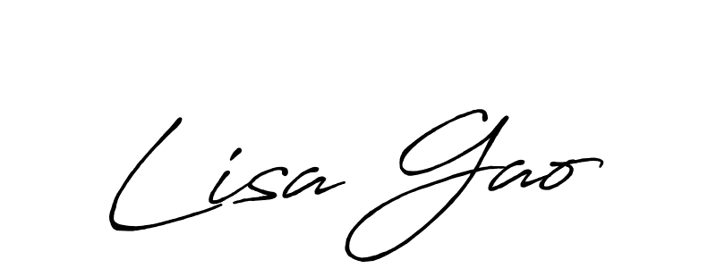 You can use this online signature creator to create a handwritten signature for the name Lisa Gao. This is the best online autograph maker. Lisa Gao signature style 7 images and pictures png