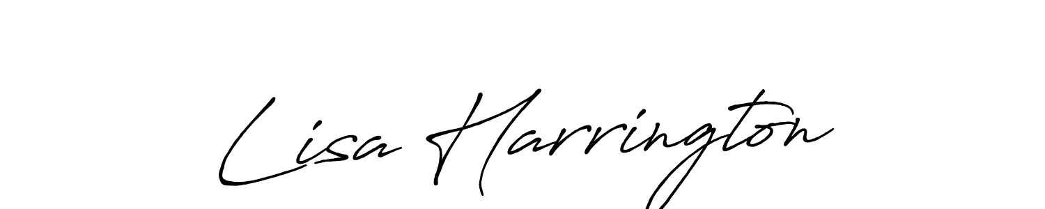 Antro_Vectra_Bolder is a professional signature style that is perfect for those who want to add a touch of class to their signature. It is also a great choice for those who want to make their signature more unique. Get Lisa Harrington name to fancy signature for free. Lisa Harrington signature style 7 images and pictures png