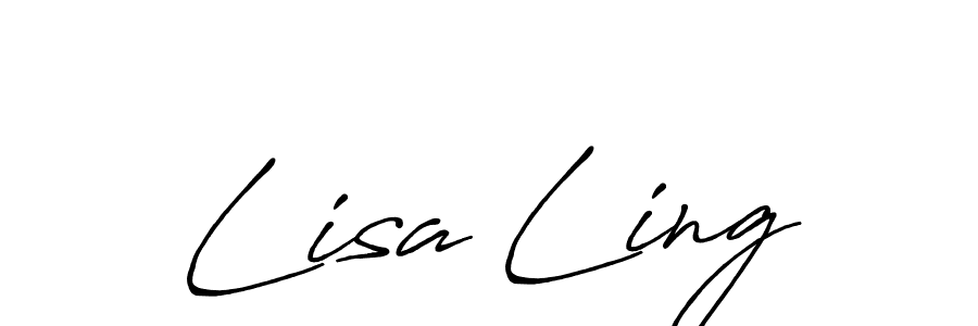 Design your own signature with our free online signature maker. With this signature software, you can create a handwritten (Antro_Vectra_Bolder) signature for name Lisa Ling. Lisa Ling signature style 7 images and pictures png